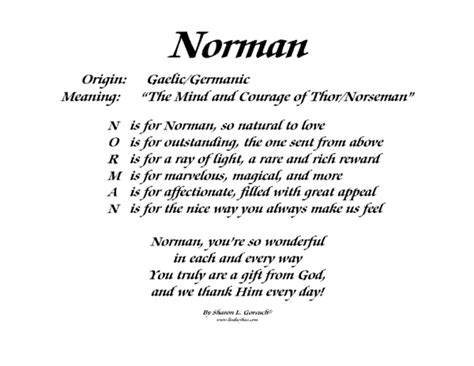 norman meaning.